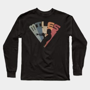 Miles Half Body Vintage Long Sleeve T-Shirt